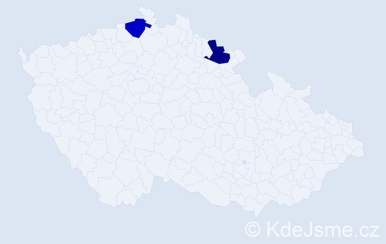 Jméno: 'Ferdinand František', počet výskytů 2 v celé ČR