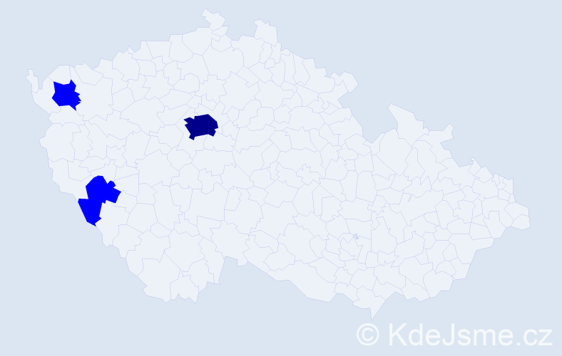 Jméno: 'Annabell', počet výskytů 4 v celé ČR