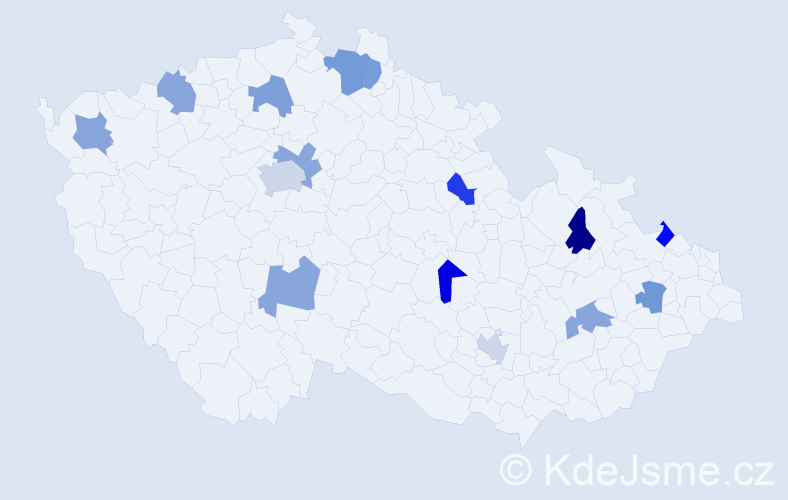 Jméno: 'Luiza', počet výskytů 18 v celé ČR