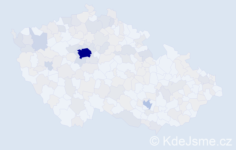 Jméno: 'Marija', počet výskytů 412 v celé ČR