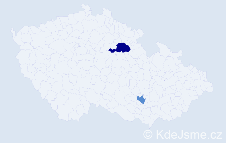 Jméno: 'Trong Hau', počet výskytů 2 v celé ČR