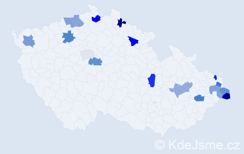 Jméno: 'Malgorzata', počet výskytů 18 v celé ČR