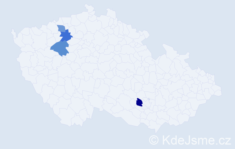 Jméno: 'Kim Chung', počet výskytů 4 v celé ČR
