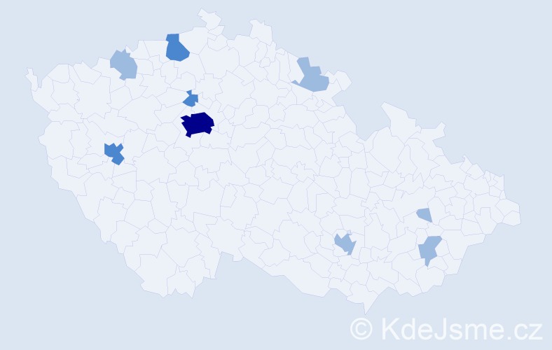 Jméno: 'Ihor', počet výskytů 15 v celé ČR