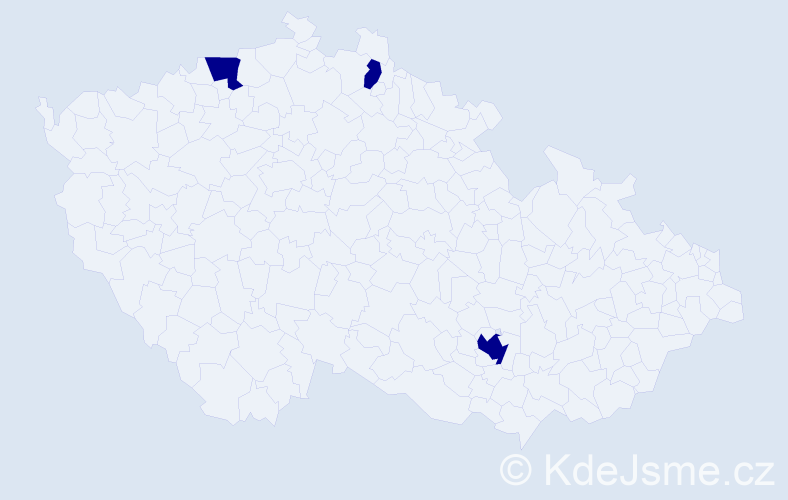 Jméno: 'My Anh', počet výskytů 3 v celé ČR