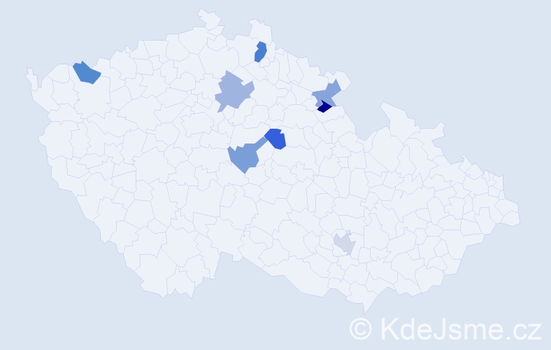 Jméno: 'Minh Khoi', počet výskytů 9 v celé ČR