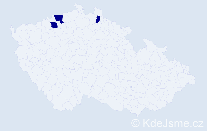 Jméno: 'Karel Petr', počet výskytů 3 v celé ČR