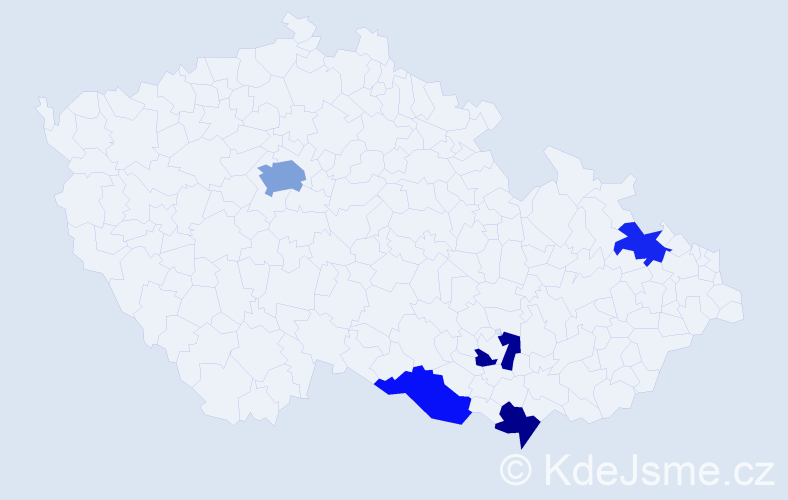 Jméno: 'Edis', počet výskytů 7 v celé ČR