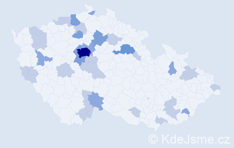 Jméno: 'Victorie', počet výskytů 62 v celé ČR