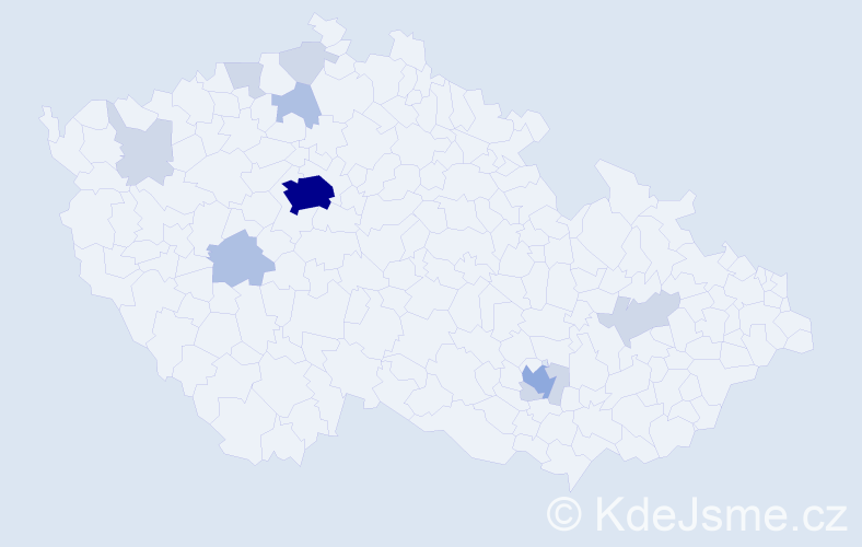 Jméno: 'Aya', počet výskytů 27 v celé ČR