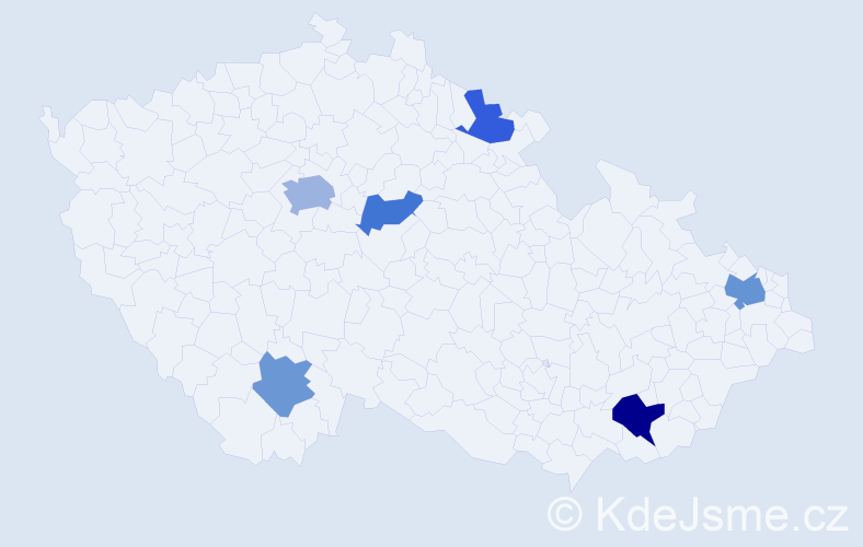 Jméno: 'Besnik', počet výskytů 10 v celé ČR