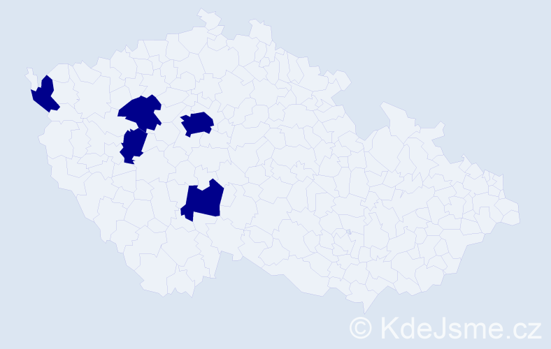 Jméno: 'Minh Khoa', počet výskytů 5 v celé ČR
