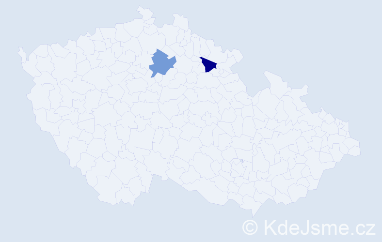 Jméno: 'Jan Andrzej', počet výskytů 2 v celé ČR