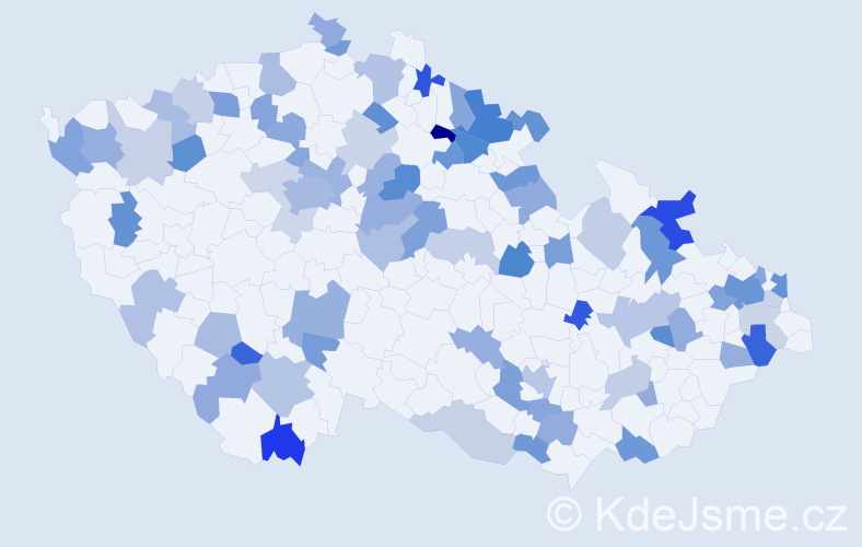 Jméno: 'Agneša', počet výskytů 130 v celé ČR