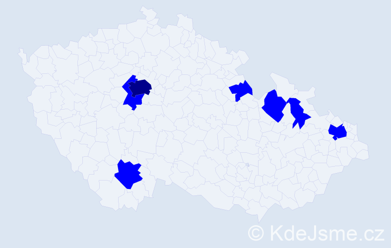 Jméno: 'Laura Maria', počet výskytů 8 v celé ČR