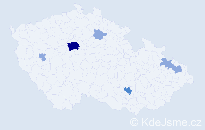 Jméno: 'Bojan', počet výskytů 14 v celé ČR
