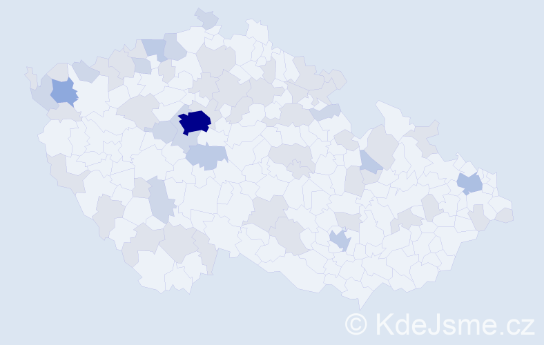 Jméno: 'Elsa', počet výskytů 108 v celé ČR