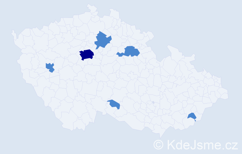 Jméno: 'Saad', počet výskytů 8 v celé ČR