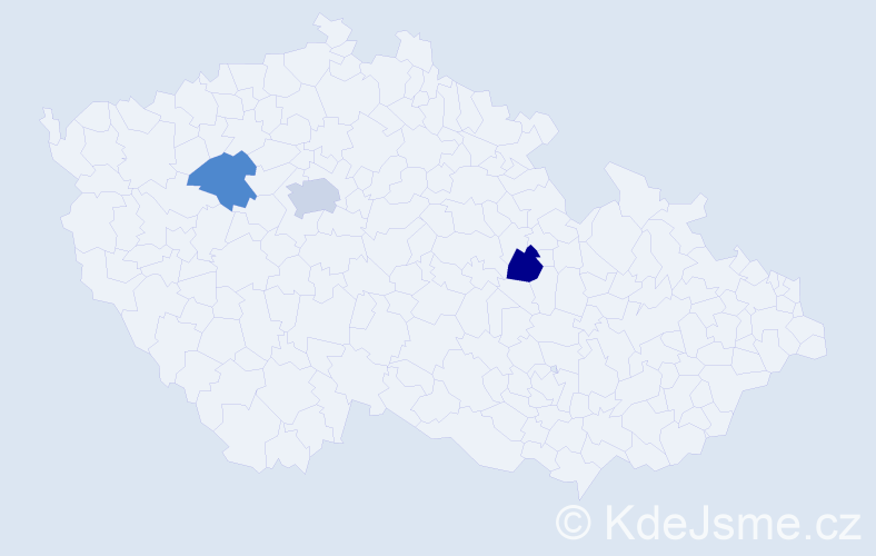 Jméno: 'Luc', počet výskytů 4 v celé ČR