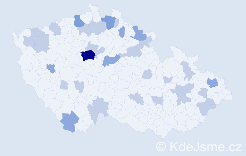 Jméno: 'Helenka', počet výskytů 56 v celé ČR