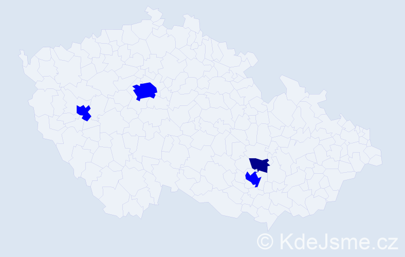 Jméno: 'Batzaya', počet výskytů 5 v celé ČR