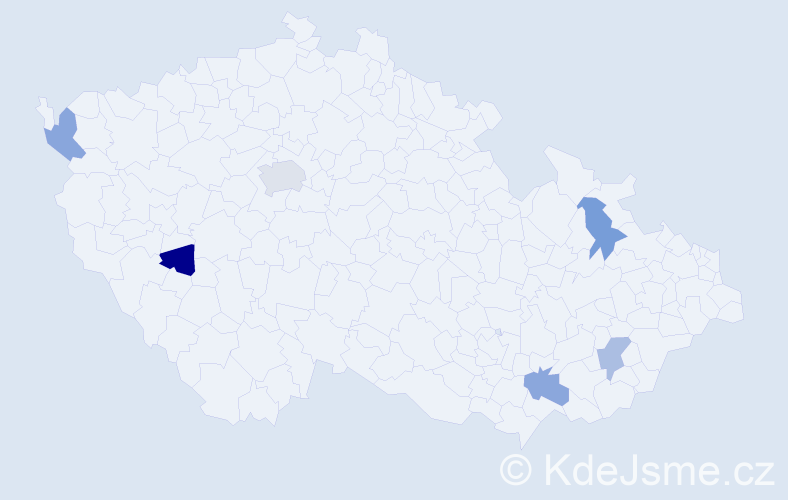 Jméno: 'Jan Mikuláš', počet výskytů 7 v celé ČR