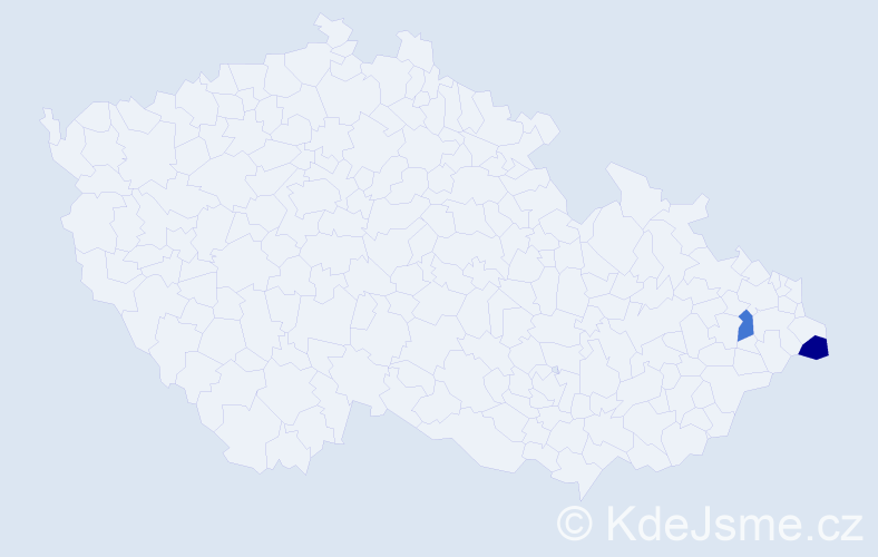 Jméno: 'Maksymilian', počet výskytů 2 v celé ČR