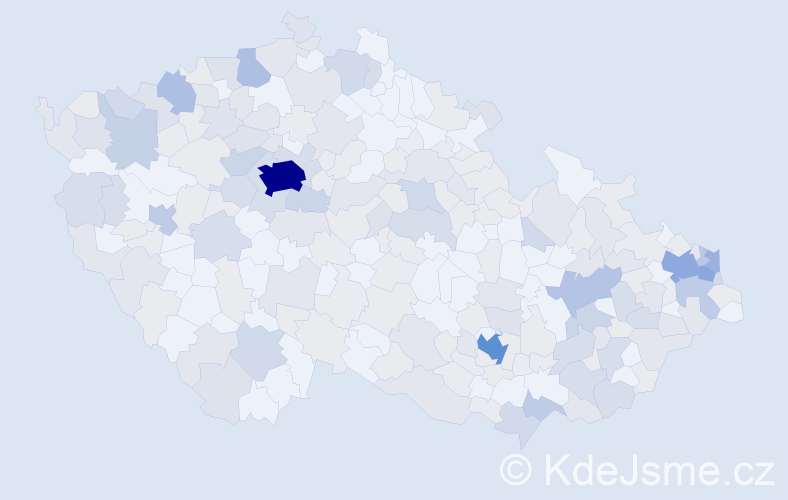 Jméno: 'Ľubica', počet výskytů 497 v celé ČR