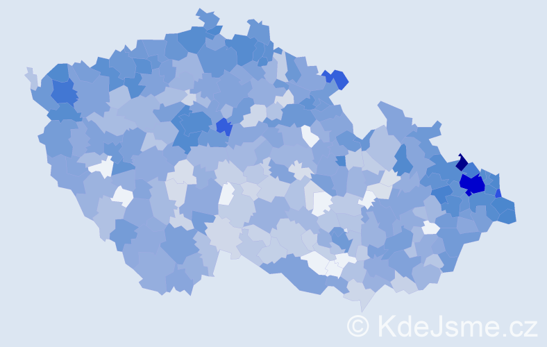 Jméno: 'Kristián', počet výskytů 2324 v celé ČR