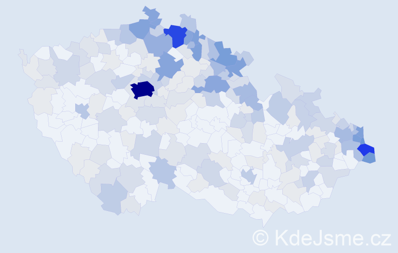 Jméno: 'Krystyna', počet výskytů 725 v celé ČR