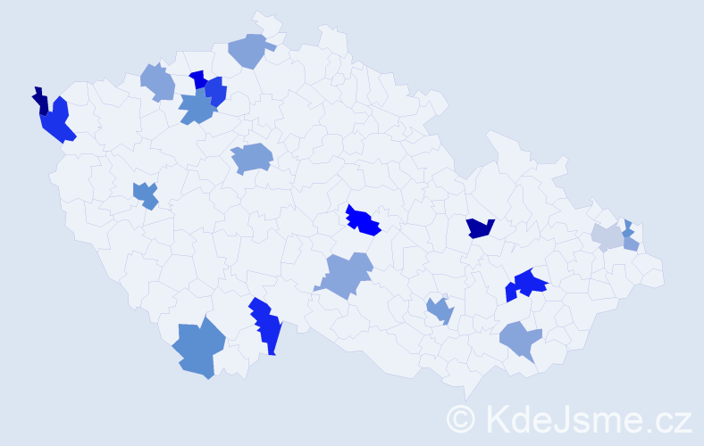 Jméno: 'Phuong Linh', počet výskytů 37 v celé ČR
