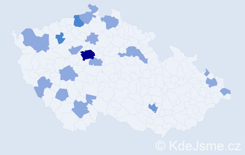 Jméno: 'Ramona', počet výskytů 34 v celé ČR