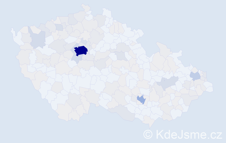 Jméno: 'Marko', počet výskytů 453 v celé ČR