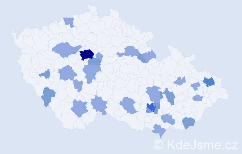 Jméno: 'Wendy', počet výskytů 48 v celé ČR