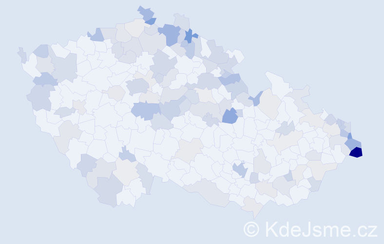Jméno: 'Teresa', počet výskytů 246 v celé ČR