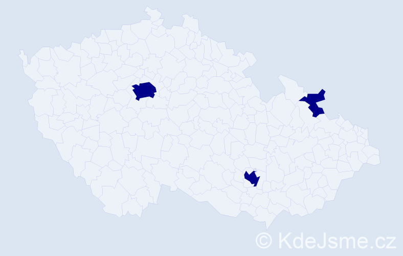 Jméno: 'Renzo', počet výskytů 3 v celé ČR