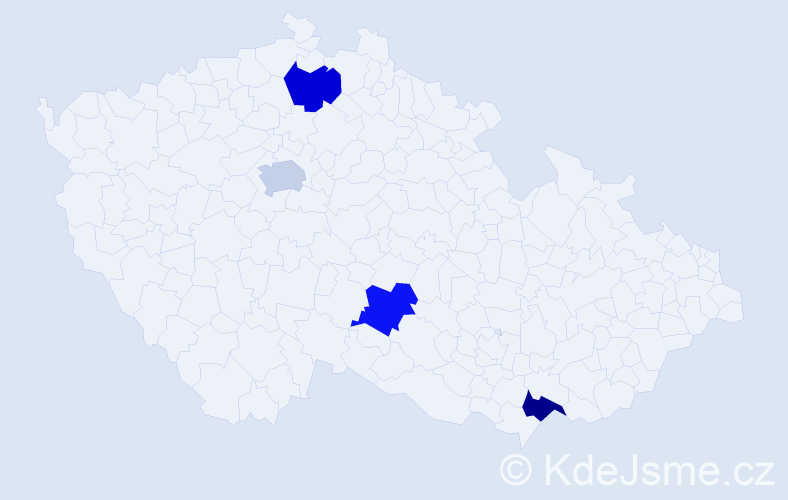 Jméno: 'Luis David', počet výskytů 4 v celé ČR