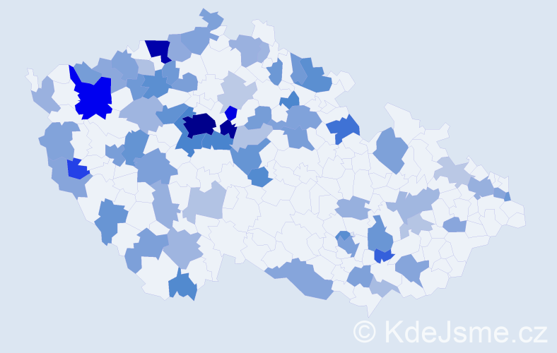 Jméno: 'Raisa', počet výskytů 194 v celé ČR