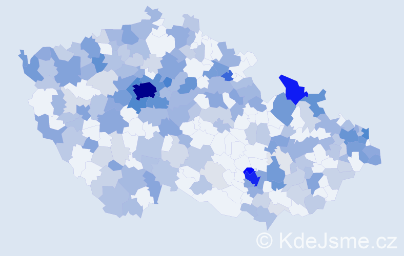Jméno: 'Sofia', počet výskytů 728 v celé ČR