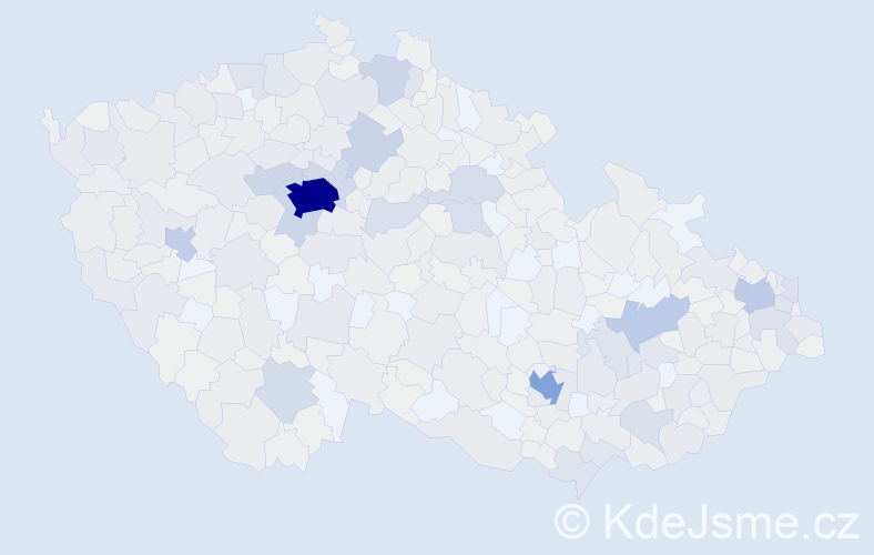 Jméno: 'Lucia', počet výskytů 1706 v celé ČR