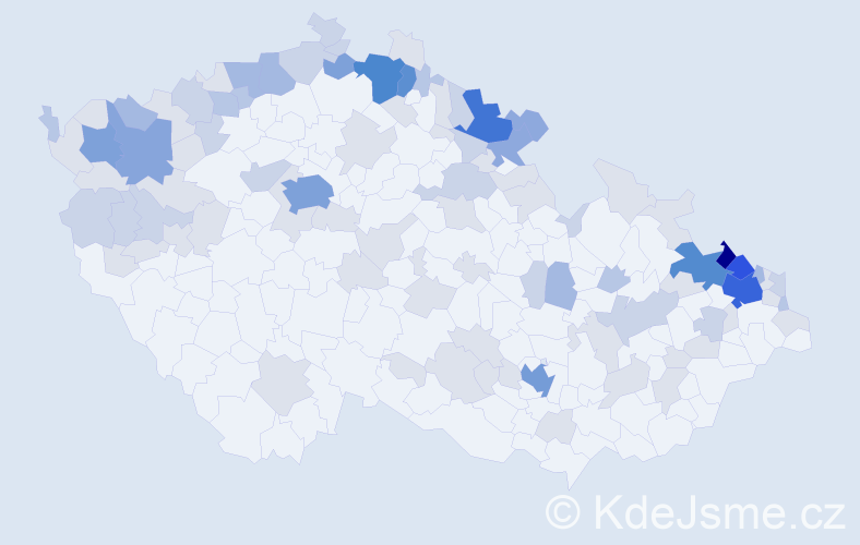Jméno: 'Gerda', počet výskytů 269 v celé ČR