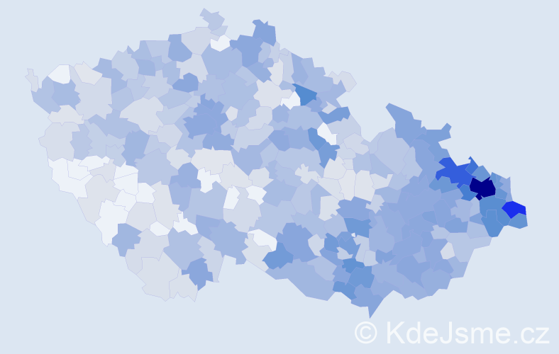 Jméno: 'Táňa', počet výskytů 1731 v celé ČR