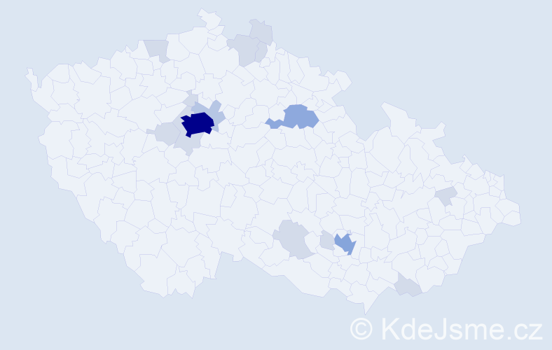 Jméno: 'Mahmoud', počet výskytů 37 v celé ČR