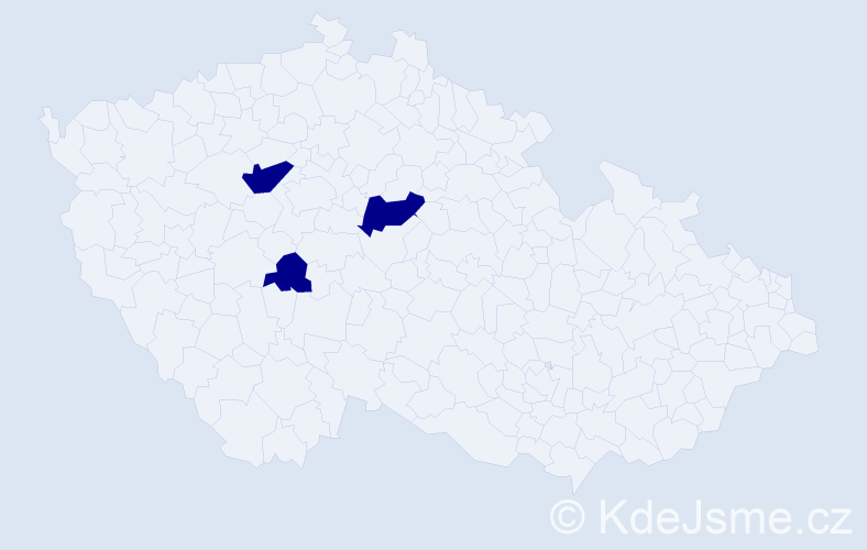 Jméno: 'Thi Nhanh', počet výskytů 3 v celé ČR