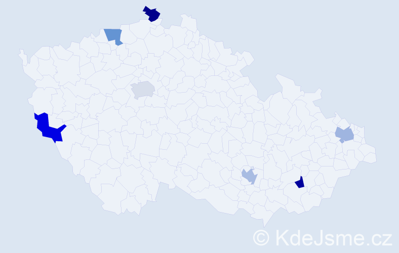 Jméno: 'Duc Tam', počet výskytů 7 v celé ČR