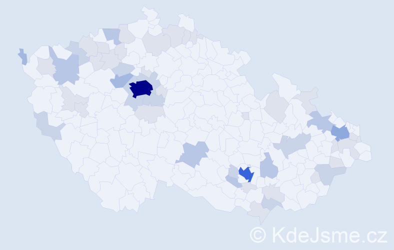 Jméno: 'Karen', počet výskytů 120 v celé ČR