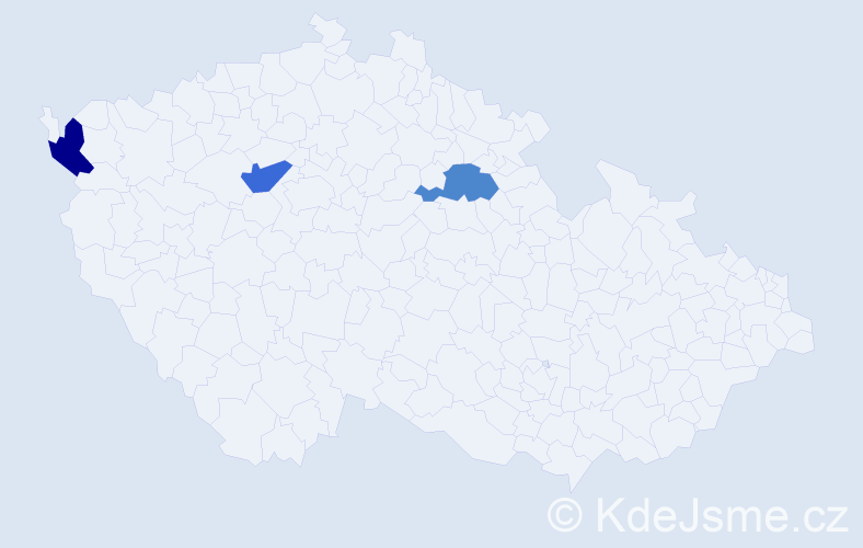 Jméno: 'Quoc Hao', počet výskytů 3 v celé ČR