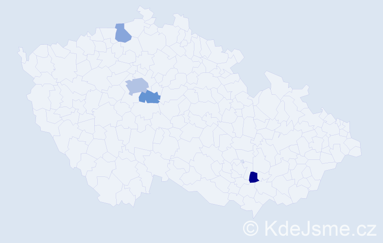 Jméno: 'Nang', počet výskytů 7 v celé ČR