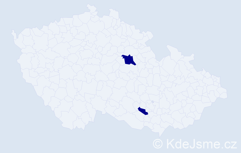 Jméno: 'Norik', počet výskytů 2 v celé ČR