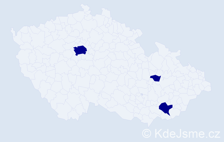 Jméno: 'Janinka', počet výskytů 3 v celé ČR